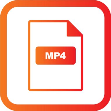 dosya biçimi simgesi, vektör illüstrasyonu 