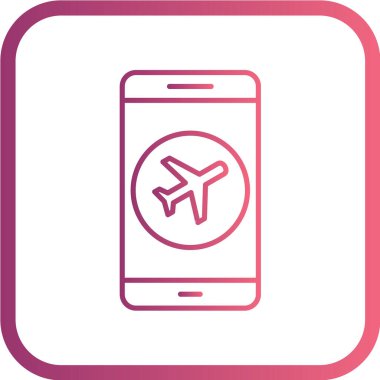 Modern telefon simgesinin vektör illüstrasyonu 