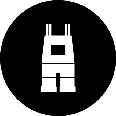 bahçe giysisi web simgesi vektör illüstrasyonu 