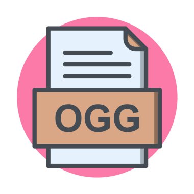 dosya biçimi simgesi, vektör illüstrasyonu