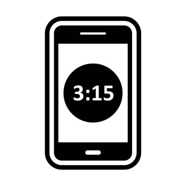 Zaman Görüntüleme Mobil Uygulama Simgesi Moda Biçimli İzole Arkaplan