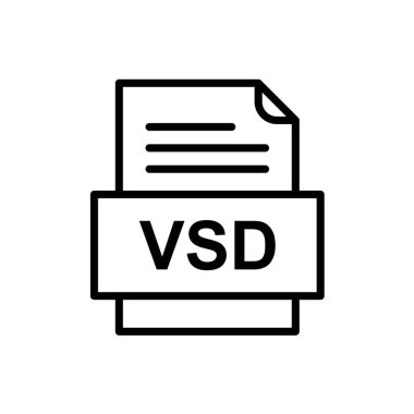 dosya biçimi simgesi, vektör illüstrasyonu