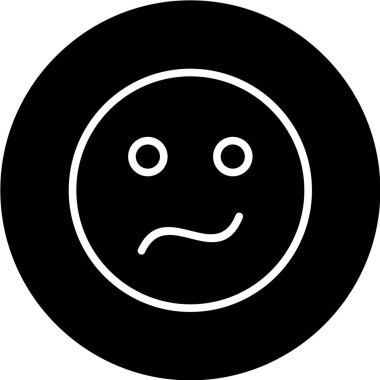 Gülümseme simgesi, vektör illüstrasyonu