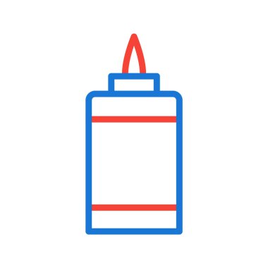 Moda Biçimli Yapıştırıcı Simgesi İzole Arkaplan 