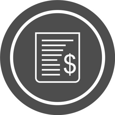 belge simgesi vektör illüstrasyonu