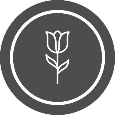  Lale Simgesi Moda Biçiminde İzole Arkaplan