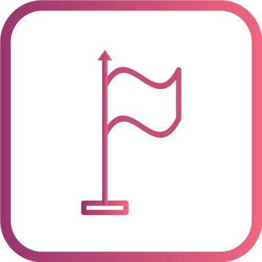 bayrak ikonu vektör illüstrasyonu 