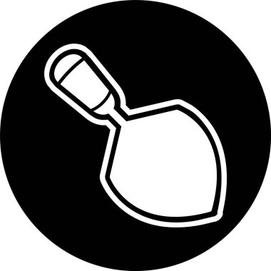 Moda Biçimli Trowel Simgesi İzole Arkaplan