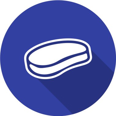 Düz dizaynlı tenis topu ikonu beyaz arka planda izole edildi. golf sembolü stok vektör illüstrasyonu.