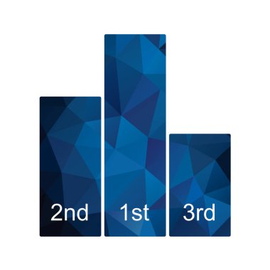 Örnek metin ile modern mavi üçgen pankartın vektör illüstrasyonu