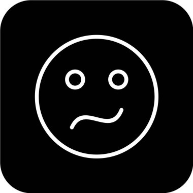 Gülümseme simgesi, vektör illüstrasyonu