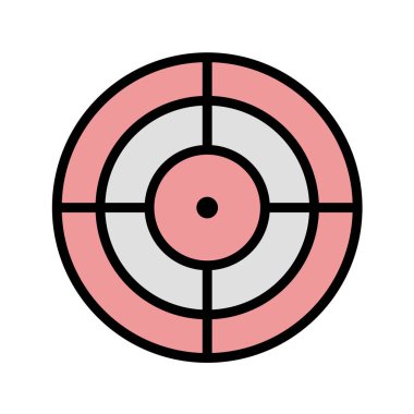 hedef simge, vektör illüstrasyonu