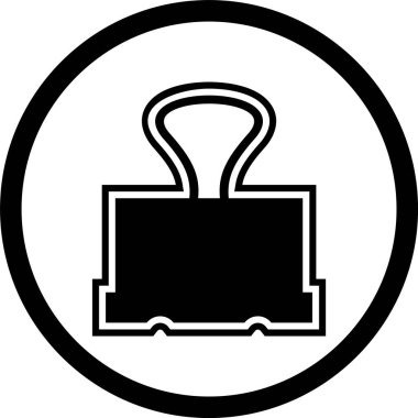 Klipsleme Simgesi Moda Biçiminde İzole Arkaplan       