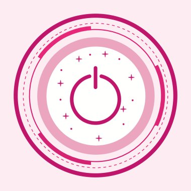 Çıkış Simgesi Moda Biçiminde İzole Arka Gruplandırılmış