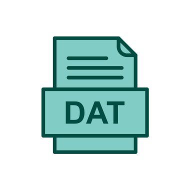 dosya biçimi simgesi, vektör illüstrasyonu