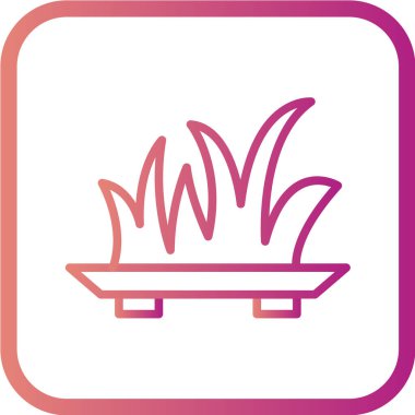 bitki ağ ikonu vektör illüstrasyonu 