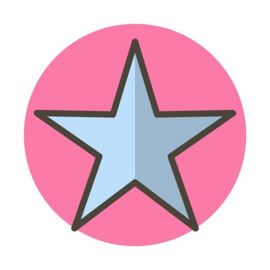 Moda biçimi izole edilmiş arkaplan yıldız simgesi