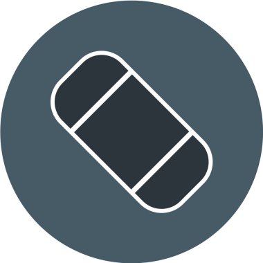 Modern b 'nin vektör illüstrasyonu tıbbi simgeden yoksun