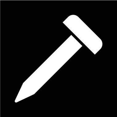 Çekiç simgesinin vektör illüstrasyonu