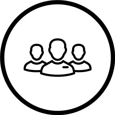 Takım çalışması simgesi vektör illüstrasyonu