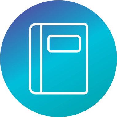 Modern b 'nin vektör illüstrasyonunda kitabın eksik simgesi