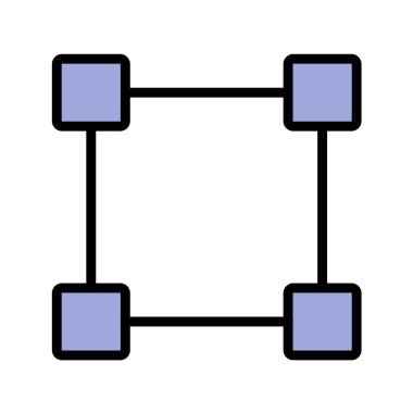 Bilim ve teknoloji çizgi vektör simgesi.