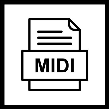 dosya biçimi simgesi, vektör illüstrasyonu