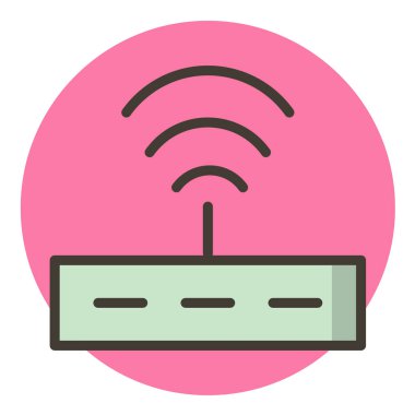 wifi çizgi vektör simgesi