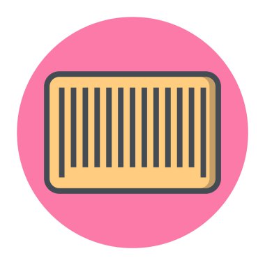  Moda Biçiminde Barkod Simgesi İzole Arkaplan