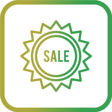 Satış simgesinin vektör illüstrasyonu