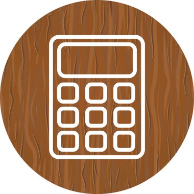 Moda Biçiminde Hesaplayıcı Simgesi İzole Arkaplan