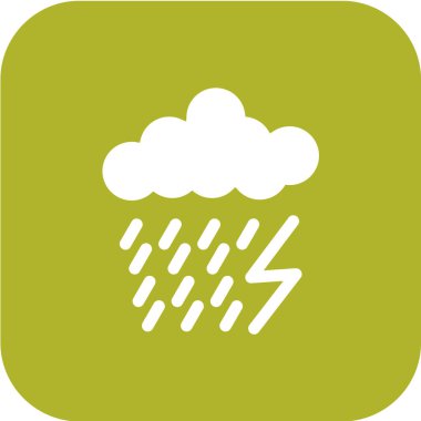 Bulut simgesi vektör illüstrasyonu