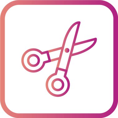 makas simgesi vektör illüstrasyonu