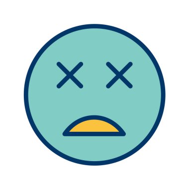 Moda Biçimli Emoji Simgesi İzole Arkaplan 