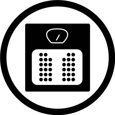 Ağırlık vektör illüstrasyonu, basit simge