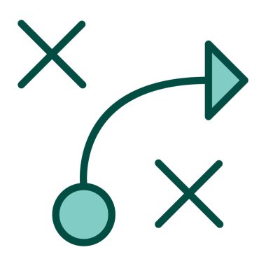 Moda Biçimli Taktik Simgesi İzole Arkaplan 