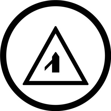 Yol simgesi, vektör illüstrasyonu