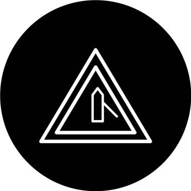 Yol simgesi, vektör illüstrasyonu