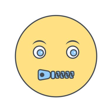 Moda Biçimli Emoji Simgesi İzole Arkaplan 