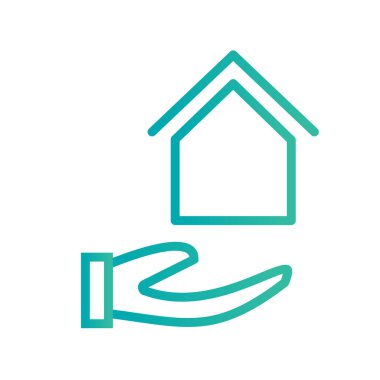 Emlak simgesi vektör illüstrasyonu