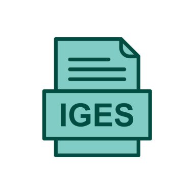 dosya biçimi simgesi, vektör illüstrasyonu