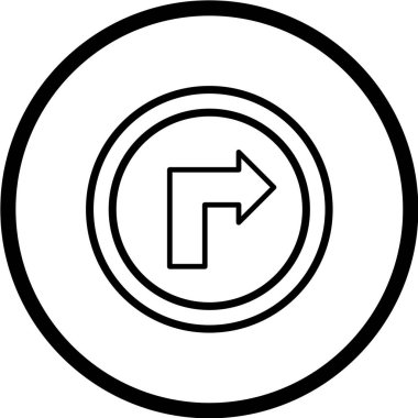 Yol simgesi, vektör illüstrasyonu