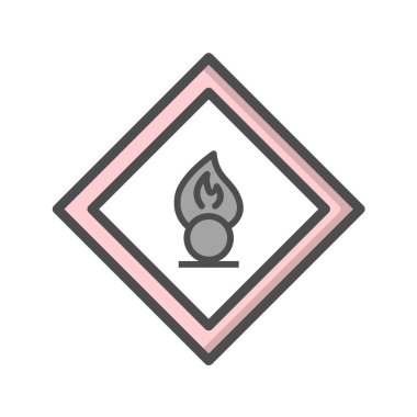 Yol simgesi, vektör illüstrasyonu