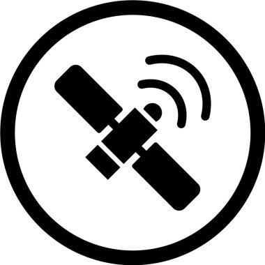 uydu anten ikonu vektör illüstrasyonu