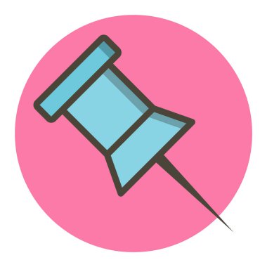 Pin Simgesi Biçimlendirme Tarzı İzole Arkaplan