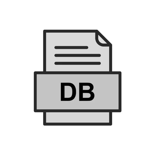 Dateiformat Icon Vektor Illustration — Stockvektor