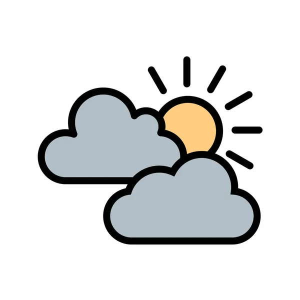 Illustrazione Vettoriale Icona Meteo — Vettoriale Stock