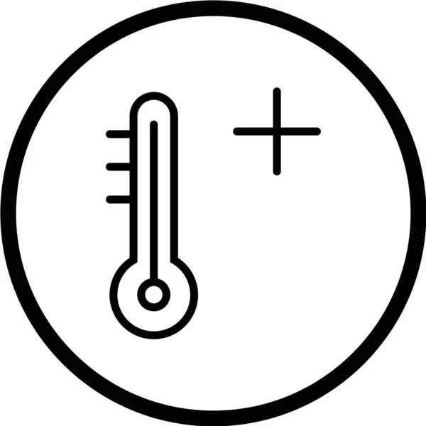 Ilustração Vetor Ícone Termômetro — Vetor de Stock