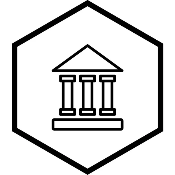 Vectoricoon Bankgebouw — Stockvector