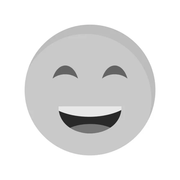 Ícone Lol Emoji Estilo Moderno Isolado Fundo —  Vetores de Stock